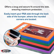 BCW PSA Slab Bumpers – 6 Pack (Choose Color) or 8-Pack Variety – Slab Protectors