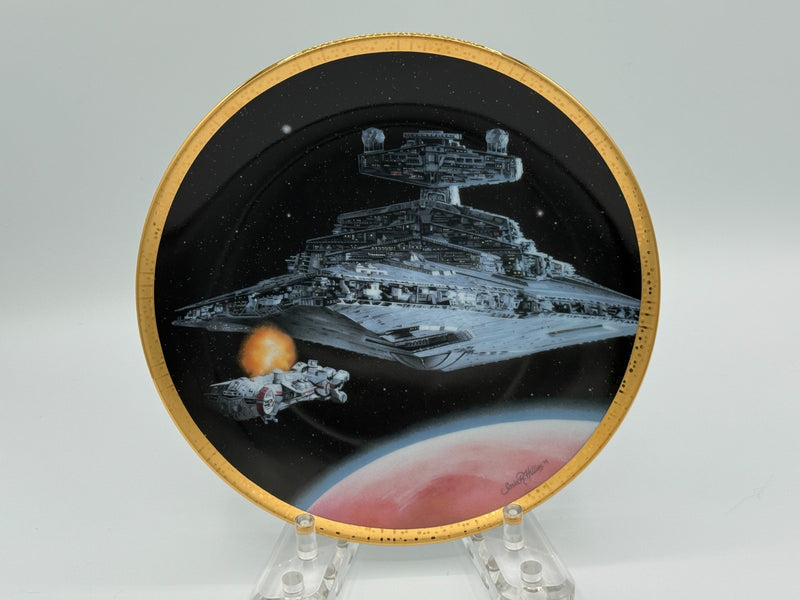 Hamilton Collection Plate Star Wars Space Collection Star Destroyer with COA
