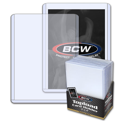 BCW Toploader Card Holders – Standard, Premium & Thick Sizes (Free Shipping)