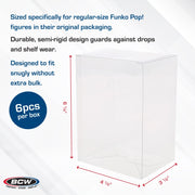 BCW Pop! Figure Storage Boxes (6-Pack) - Archival Quality Funko Pop Protectors