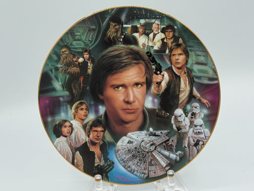 Hamilton Collection Plate Star Wars Han Solo Portrait Collage with COA