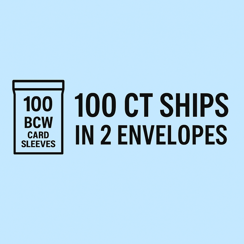 BCW Standard Penny Sleeves – Packs or Full Case (200–10000 ct) – Free Shipping