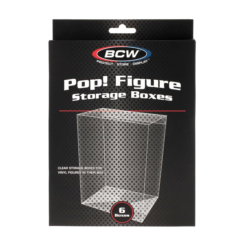 BCW Pop! Figure Storage Boxes (6-Pack) - Archival Quality Funko Pop Protectors