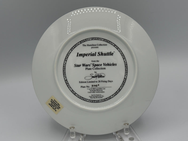 Hamilton Collection Plate Star Wars Space Collection Imperial Shuttle with COA