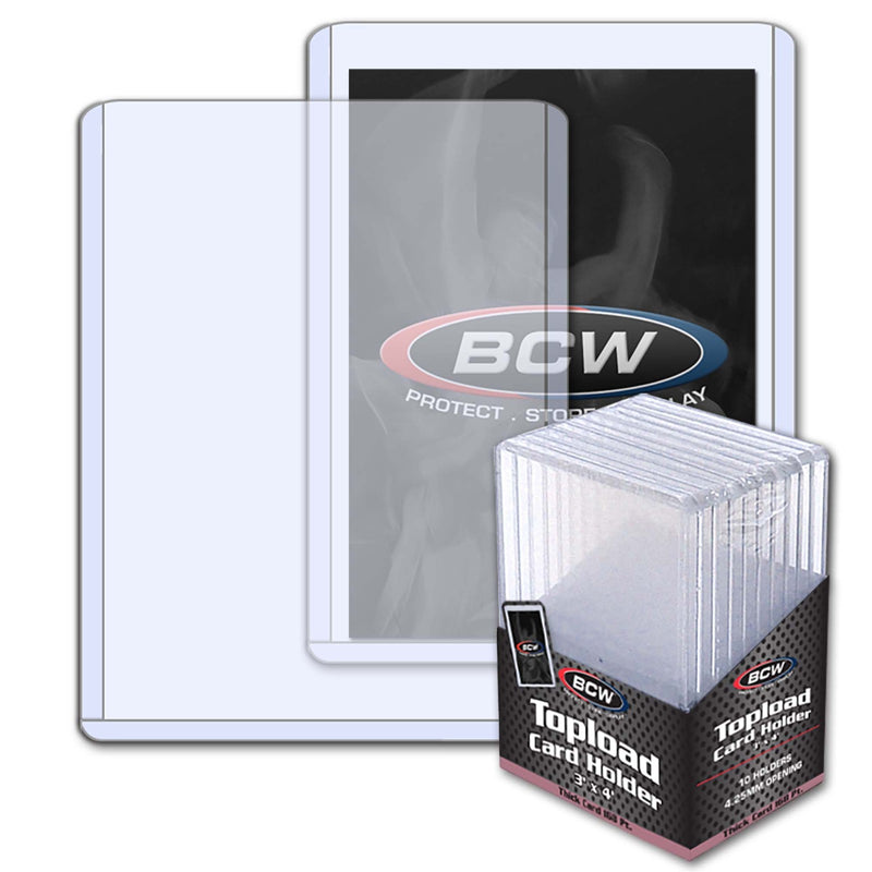 BCW Toploader Card Holders – Standard, Premium & Thick Sizes (Free Shipping)