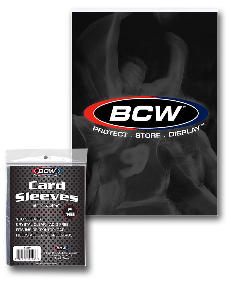 BCW Standard Penny Sleeves – Packs or Full Case (200–10000 ct) – Free Shipping