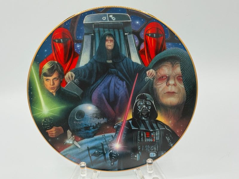 Hamilton Collection Plate Star Wars Emperor Palpatine Portrait Collage with COA