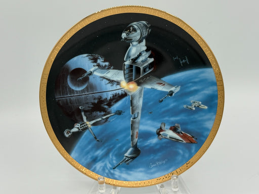 Hamilton Collection Plate Star Wars Space Collection B-wing Fighter with COA
