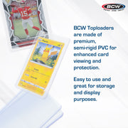 BCW 3×4 Topload Card Holders — Case of 1,000 (40×25) — Free Shipping